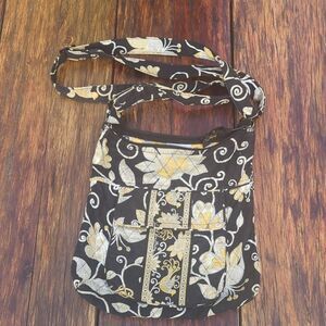 Vera Bradley Yellow Bird Crossbody Purse Bag Women's Zip
